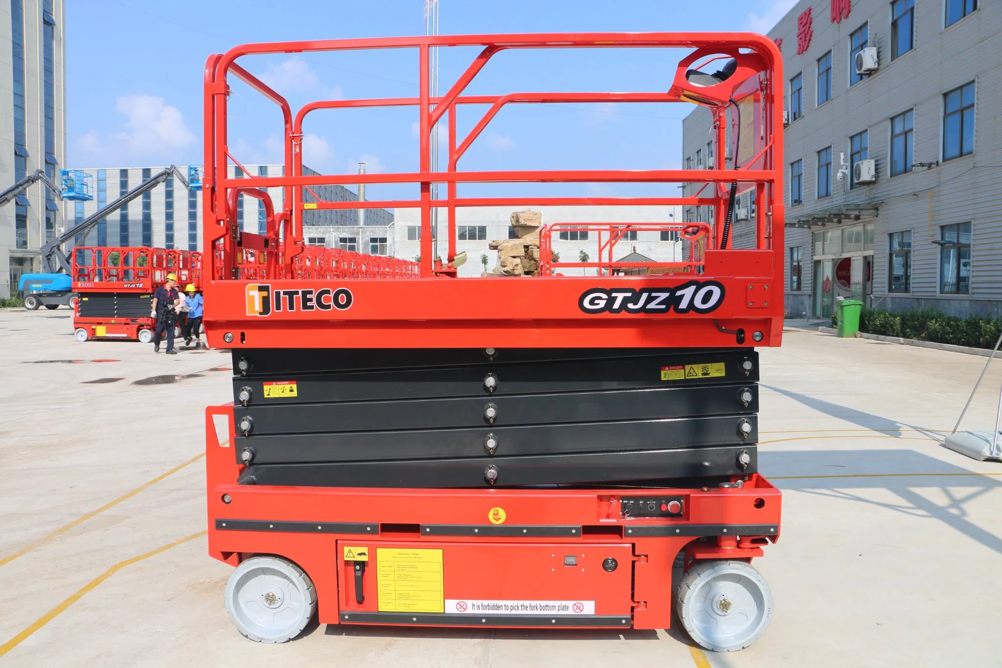 GTJZ10 12 m Sabit Makaslı Platform – Depo ve lojistik ürün görünümü
