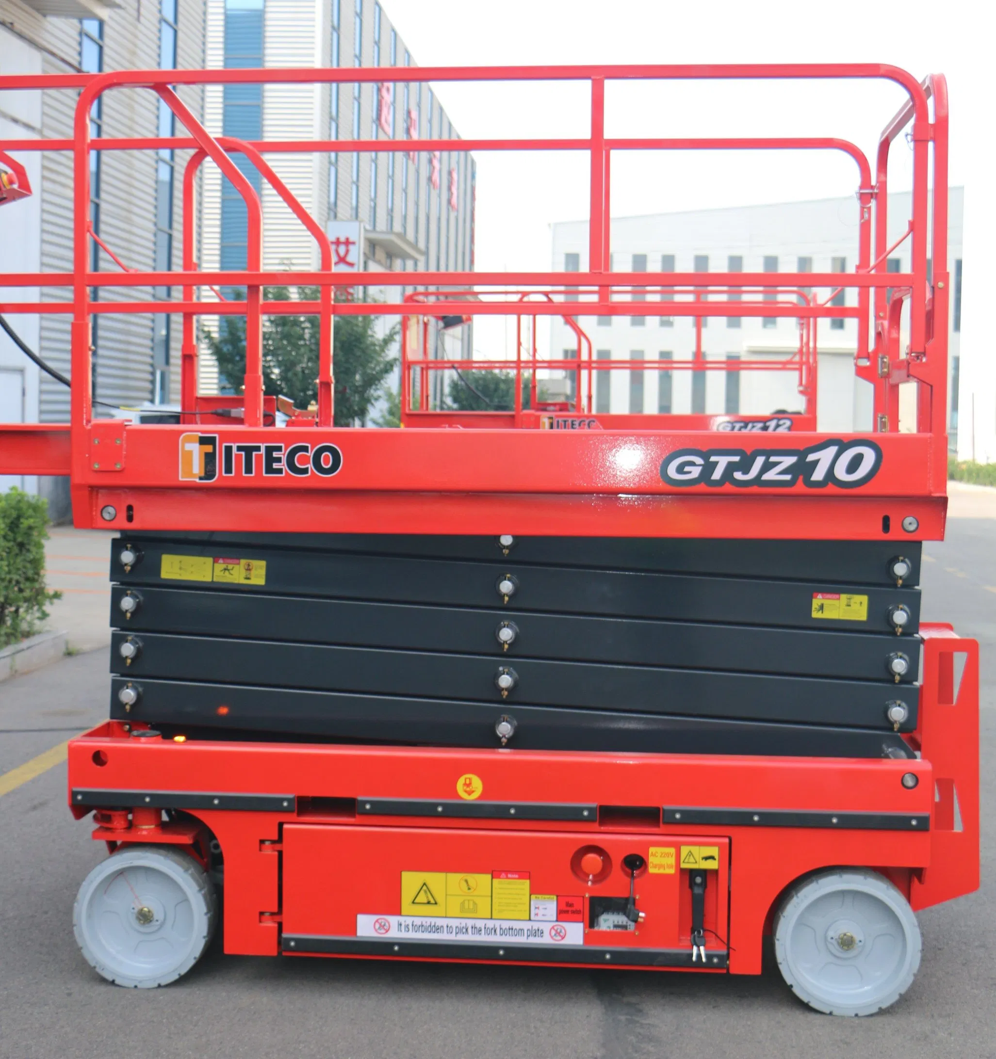 GTJZ10 12 m Sabit Makaslı Platform – Depo ve lojistik ürün görünümü