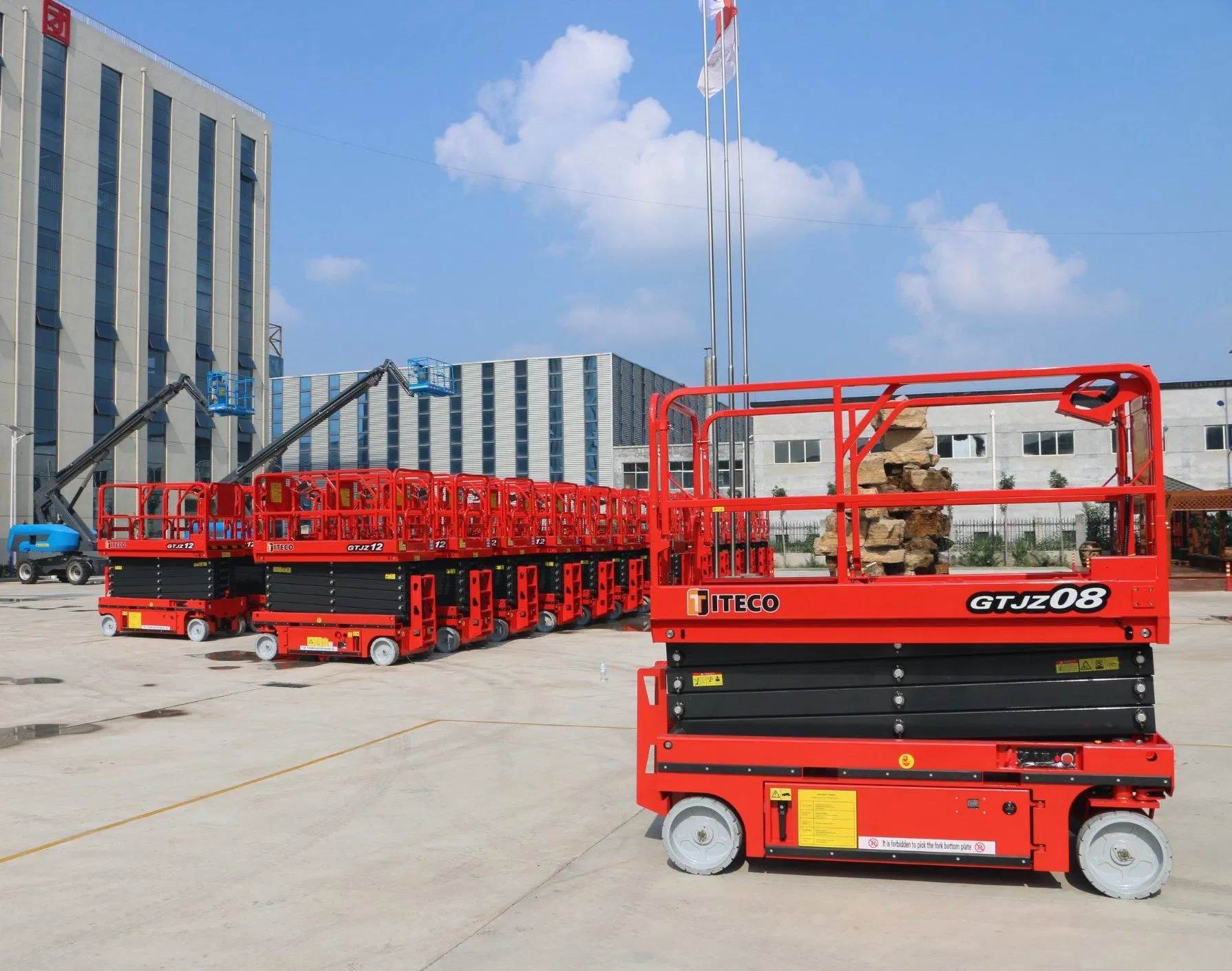 GTJZ06 8 m Kompakt Elektrikli Manlift – Depo Raf Bakımı ürün görünümü